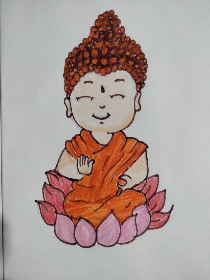 Gautama Buddha - Drawing Skill-saigonsouth.com.vn